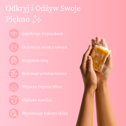 Vellé - Mydło z Kurkumą i Kwasem Kojowym